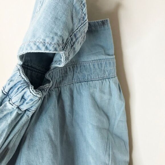 NWOT Kids Denim Stylized Denim Dress With Front Snaps 💚🌻 - Picture 5 of 7